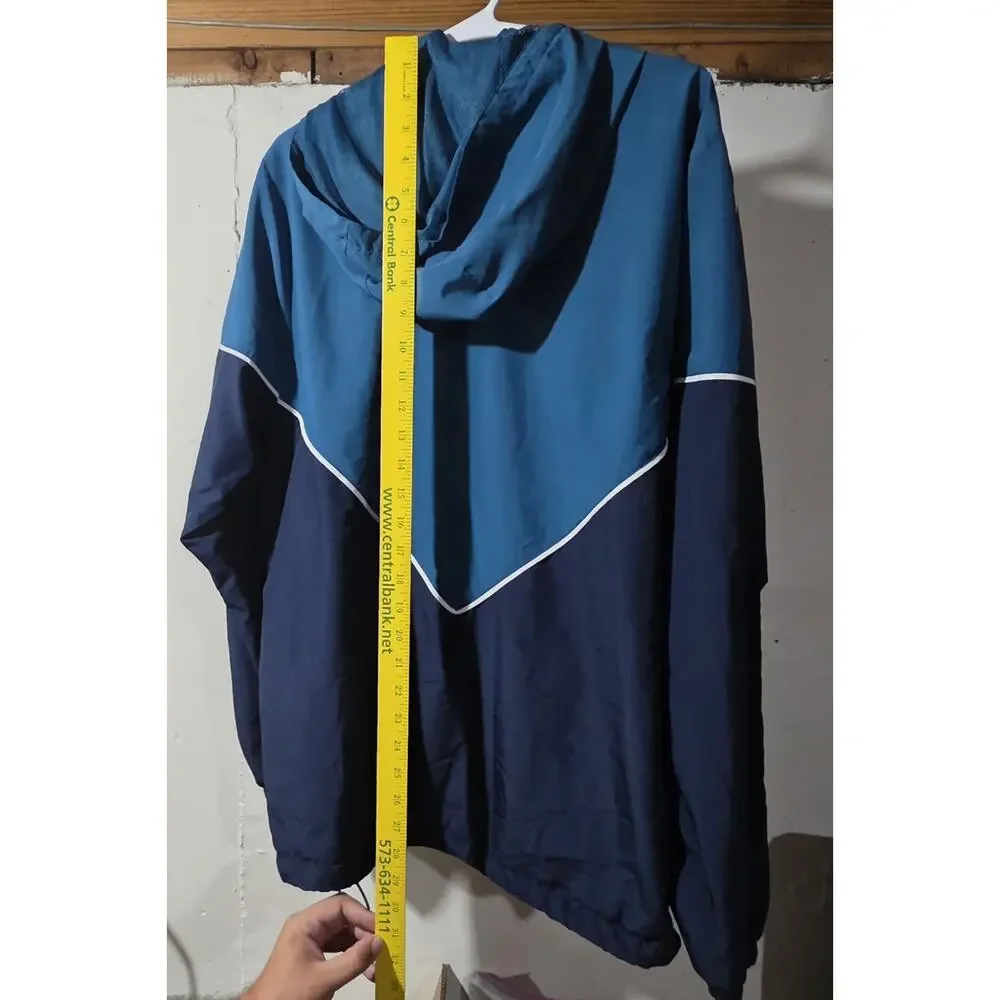 Adidas Originals Skateboarding Climalite Windbreaker Jacket Blue Navy M Trefoil